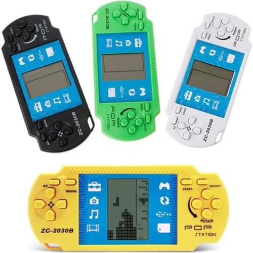 Classic Nostalgia Gaming Tetris Portable Handheld Game Console Childrens Classic Game Hand-Held Gaming Player