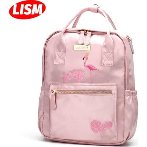 Diaper Bag Backpack Baby Bag Large Capacity Mother Multi-function Waterproof Outdoor Traveling Diaper Bags For Baby Care Pink