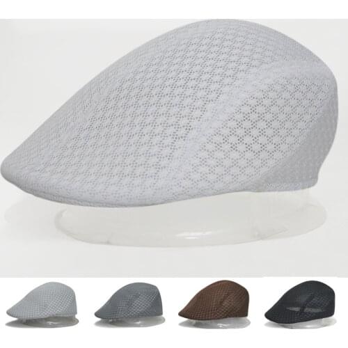2017 spring and summer men&women sport mesh air holes beret summer cool beret sports cap boina masculina 3 color