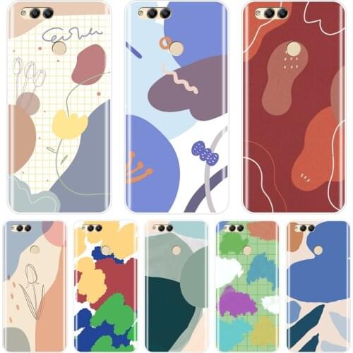 Soft Phone Case Silicone For Huawei Honor 7 8 9 10 Lite 7S 7X 7A 7C Pro Art Flower Back Cover For Huawei Honor 10 9 8 8X MAX