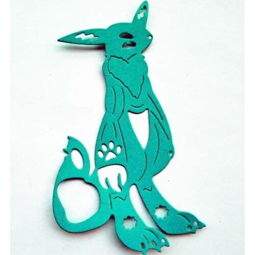 10x6cm The fox beast Cutting dies metal crafts paper die-cutting /DIY embossing Easter and New Year Scrapbooking