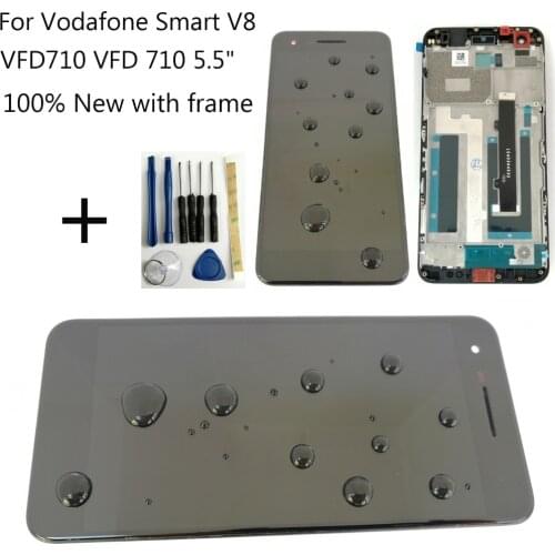Shyueda 100% New 5.5" With frame For Vodafone Smart V8 VFD710 VFD 710 5.5" LTPS IPS LCD Display Touch Screen Digitizer
