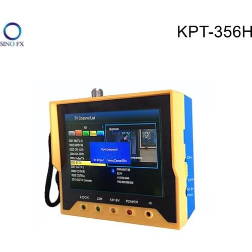 KPT-356H 3.5 inch handheld DVB-S2 MPEG4 HD 1080P satellite Finder with remote control