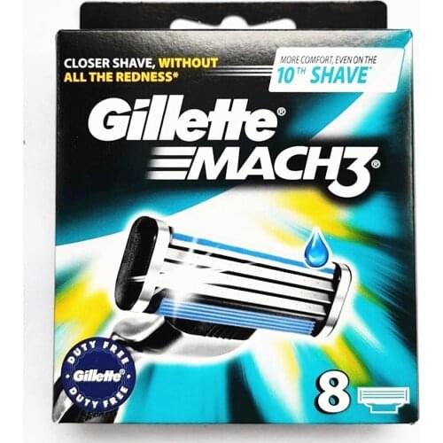 Turbo! 8pcs/lot High quality Razor Blades,Compatible for Gillette Mach 3 Machine Shaving Razor Blade for Men Face Care