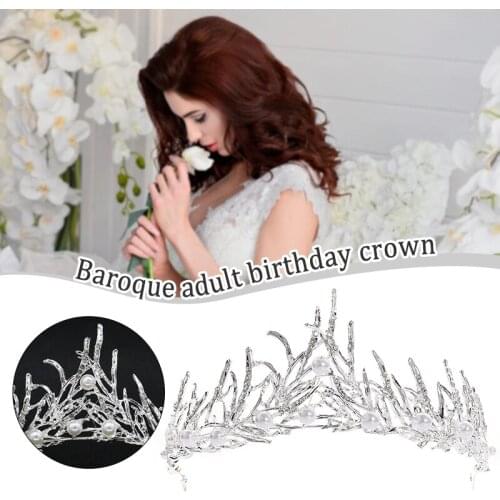 Jeweled Crowns Beautiful Headpiece Wedding Crown Wedding Tiaras Hair Accessories for Prom Birthday Costume Party LXH
