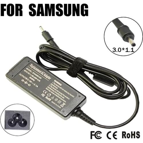 19V 2.1A 40W 3.0*1.1MM For Samsung Universal Notebook Laptop AC Charger Power Adapter Input 100-240V