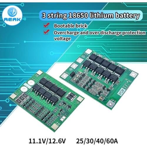 3S 25A 40S Li-ion 18650 BMS PCM battery protection board bms pcm with balance for li-ion lipo battery cell pack