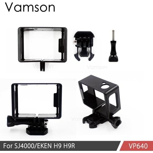 Vamson For SJCAM Accessories Protective Frame Case For SJCAM Series Sports Action Camera Protector with Mount VP640
