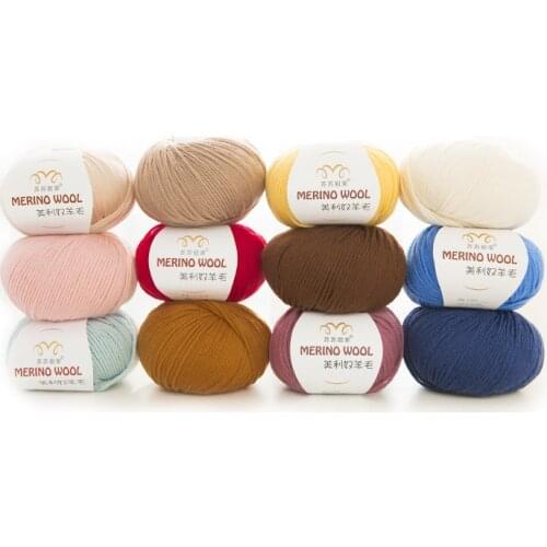 100% merino wool yarn hand knitting baby Kids soft thick yarn for knitting threads hand knit scarves socks cashmere yarn worsted