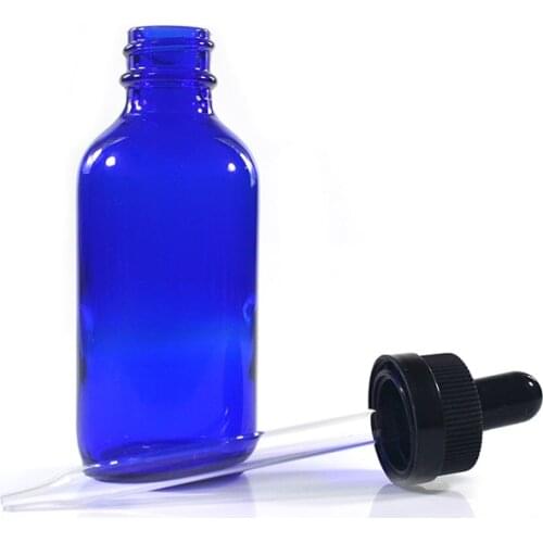 1000pcs *60ml boston blue glass dropper cap of essential oil bottle 1000pcs*60ml paper tube for e lqiuid free shipping by Fedex