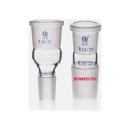 14/23 19/26 24/29 29/32 Female to 19/24/29/34/40/50mm Male Joint Laborotary Glass Enlarging Transfer Adapter Glassware