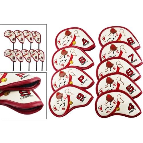 9pcs Irons Head Covers Set Headcovers Set Iron Covers Headcover Fit Most Irons