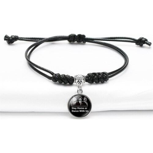 MIQIAO Simple Leather Weave Black Lives Matter I Can't Breathe Arm Wrist Band Bracelets for Women Men Jewellry Boho Anime Gift