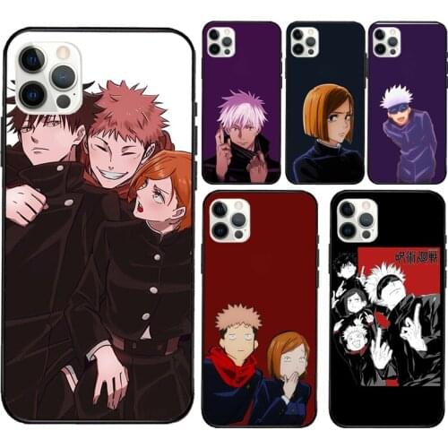 Jujutsu Kaisen Yuji Itadori Satoru Gojo Silicone Case For Apple iPhone 11 Pro Max XS XR X 8 7 Plus SE 2020 12 Pro Max Back Cover