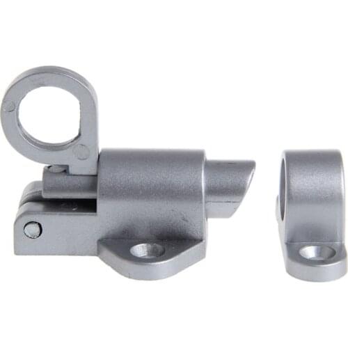 Window Gate Security Pull Ring Spring Bounce Door Bolt Aluminum Latch Lock White