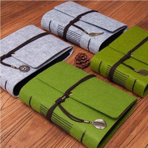 Velvet Felt Cover Handmade Photo Album Vintage European Style DIY Album 60 Sheets Family Friends Wedding Gift