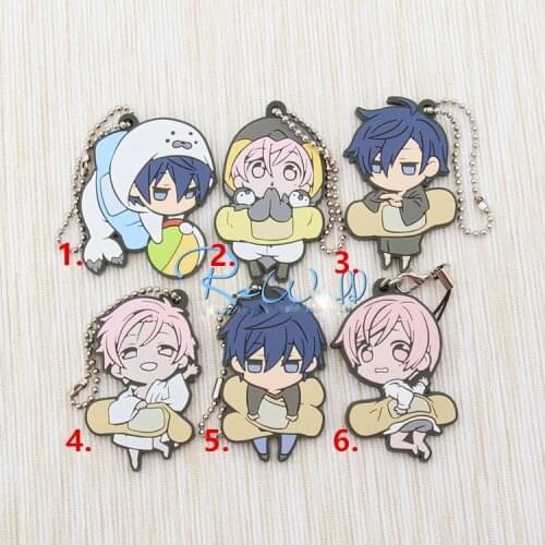 G47901 Ten Count Original Japanese anime figure rubber Silicone sweet smell mobile phone charms/key chain/strap