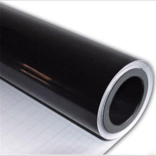 152CMX30CM Matte Black Vinyl Car Wrap Boat Motorcycle Scooter DIY Styling Adhesive Film Glossy Sheet With Air Bubble Stickers