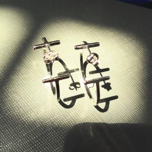 S925 pure silver ms classic earrings silver, rose gold, gold, America and Europe pop woman holiday gifts