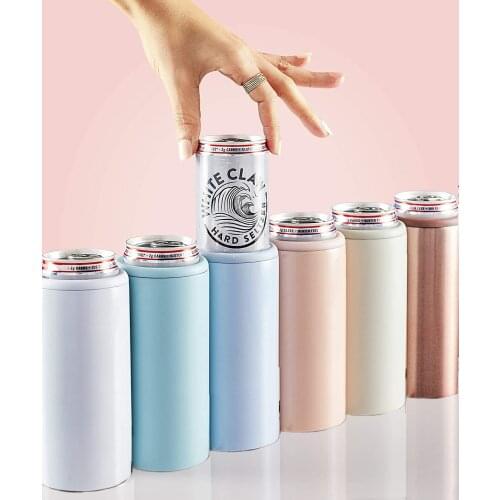 Creative 12Oz Vacuum Mug Double Stainless Steel Beer Bottle Cooler Outdoor Travel Thermos Insulated Vacuum Beer Can Cooler