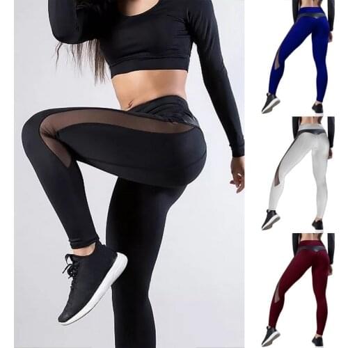 Women Leggings Sexy Pants Push Up Fitness Gym Leggins Running Mesh Leggins Seamless Workout Pants Femme High Waist Mujer 2020