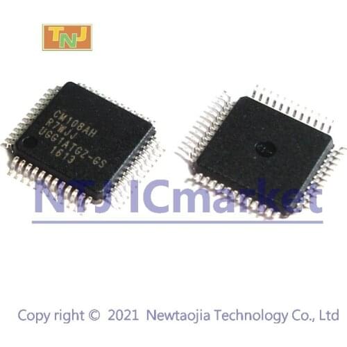 1 PCS CM108AH LQFP-48 CM108 USB Audio I/O Controller IC CHIP