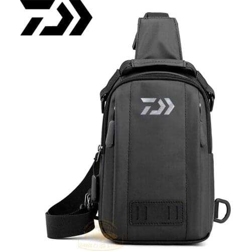 DAIWA Fishing Bag Mens Outdoor Sports Waterproof Fishing Backpack Bag Cycling Leisure Fishing Bag Multifunctional Fishing Bag