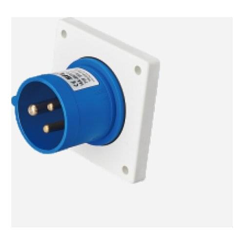 N-623 32A 220-240VAC 2P+E 3pin Industrial Plug with CE ROHS 1 year warranty IP44 Degree PA66