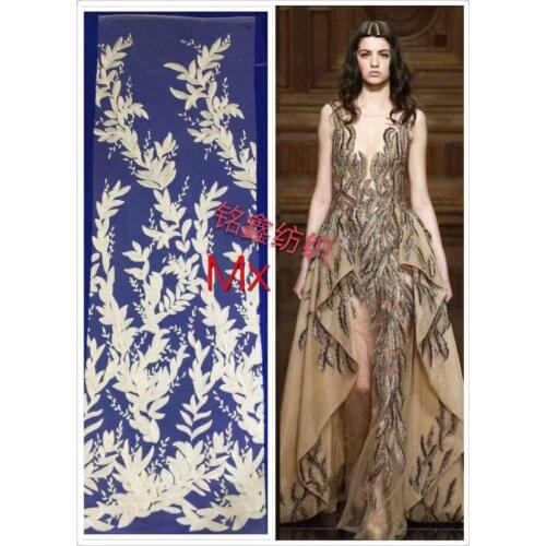 New embroidery lace fabric, ivory Lace Fabric for wedding, french lace wedding fabric, flower embroidery tulle lace