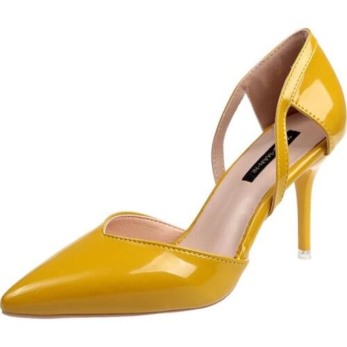 New Female High-heeled Shoes Fashion Slender With Elegant Cute Pointed Toe Casual Professional Temperament Womens Shoes B23-20