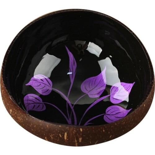 Wholesales Leaf/Flower Coconut Shell Dried Fruit Food Container Keys Candy Storage Bowl