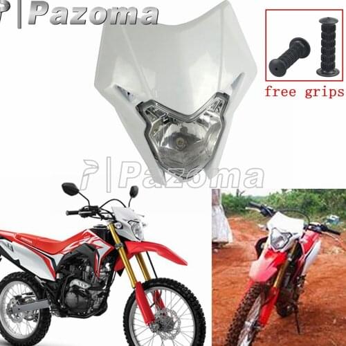 White Black Red Motorbikes Front Supermoto Headlight Dirt Bike Headlamp Enduro for Honda CRF 150L