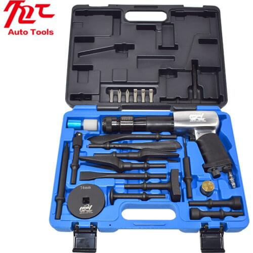 Made In Taiwan Pneumatic Concrete Breaker Ball Joint Auto Repair Tool Remover Flat Point Chisel Plane Air Hammer kit