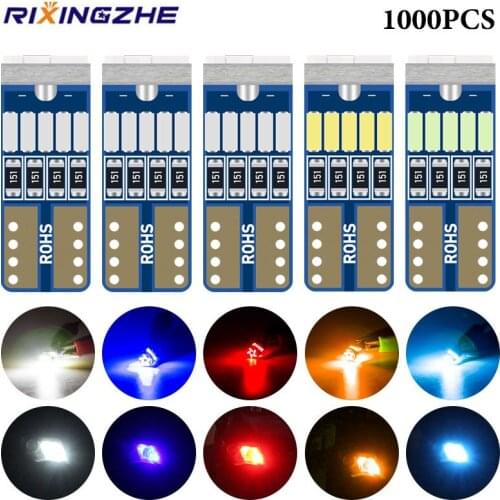 RXZ 1000pcs T10 W5W led Canbus No error 194 168 LED Car Clearance Lights Reading Lamp 3014 15smd Auto Wedge Turn Side Bulbs 12V