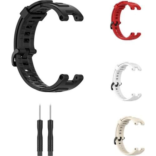 Silicone Smart Watch Strap Replacement Wristband for Amazfit T-Rex/Ares A1918 Watch Bracelet Wrist Strap
