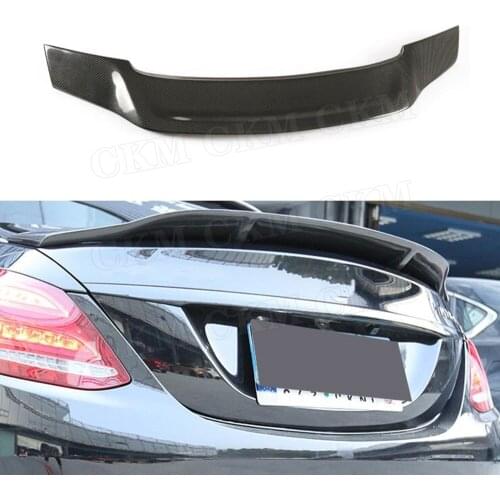 C Class Carbon Fiber Rear Spoiler Boot Duck Wings For Mercedes W205 Spoiler 4-Door Sedan C180 C200 C300 2015-2019
