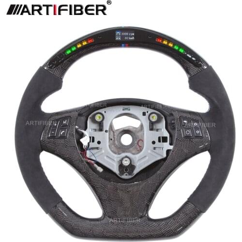 Carbon Fiber LED Steering Wheel for BMW 1 3 M Series E82 E90 E87 E91 E92