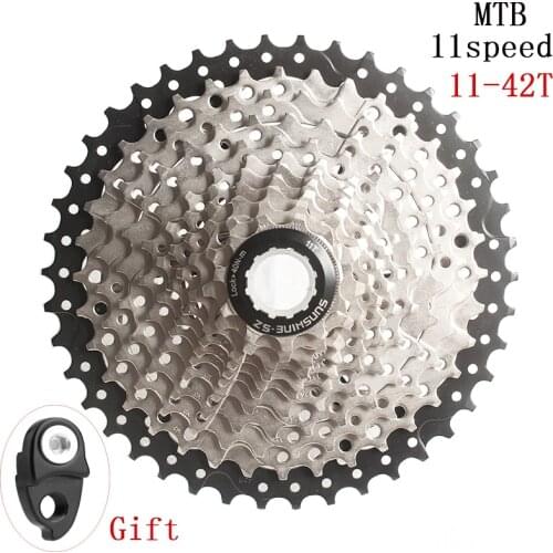 SUNSHINE-SZ Bicycle 11Speed 11- 42T Freewheel 11s Cassette Road Bike MTB Sprocket for UT DA K7 GX RIVAL1 Force1 1X system CX