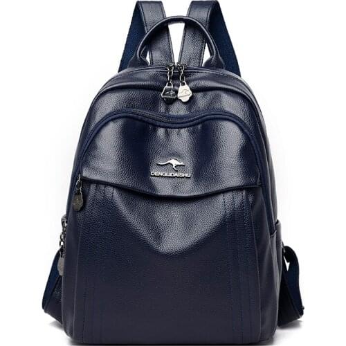 Women PU Leather Backpacks Designer Rucksacks Ladies Fashion Schoolbag School Shoulder Travel Bags