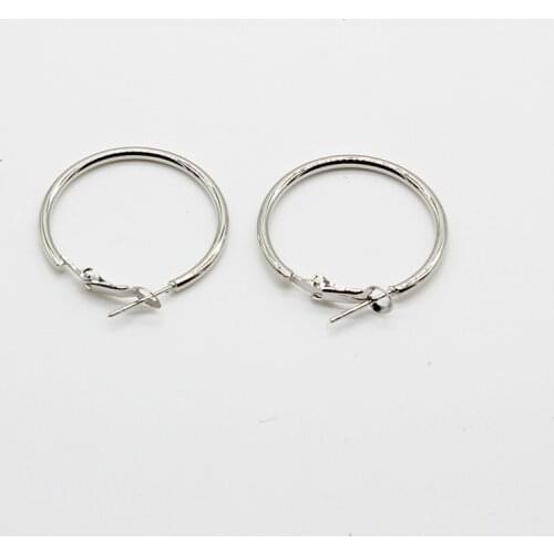 2018 Fashion New Simple Style Jewelry Female Hip Hop Hoop Earring Zinc Alloy Circle Earrings Lovers Ear Circle For Men And Women