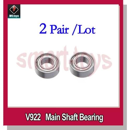 2Pair Hisky HCP100 / Wltoys V922-18 Main Shaft Bearing for RC Helicopter Spare Parts