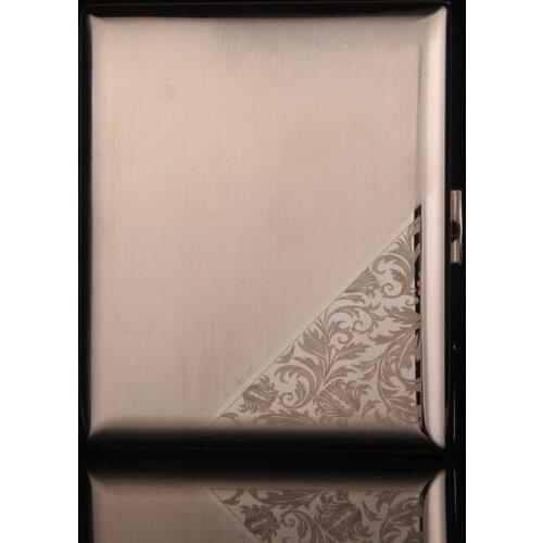 20 Pcs Fine Stainless Steel Cigarette Case Gadgets for Men Smoking Accessories Smell Proof Container Sigaretten Doosje Gift