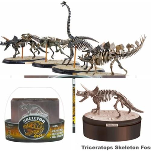 4 styles of app.15cm first generation dinosaur skeleton model 3D puzzles 7166