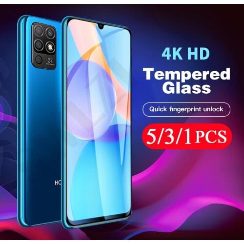 5-1Pcs protective film for Honor 9X lite 9C 9N 9i Play 5 5T Youth 4 4T pro 3 3E 9A Tempered glass X10 Max phone screen protector