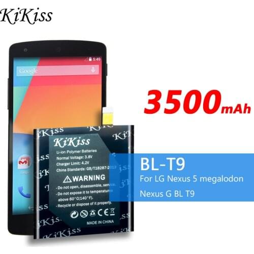 3500mAh Battery BL-T9 For LG Google Nexus 5 / Nexus G E980 D820 D821 For Megalodon D8 BL T9 Li-ion Polymer Mobile Phone Battery