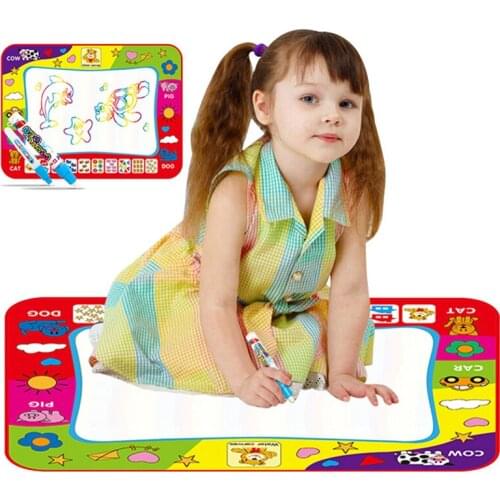 Safety Kids Painting Canvas with Magic Pen Portable Water Drawing Board Doodle Mat Playmat Early Education Toys Novelty Gifts