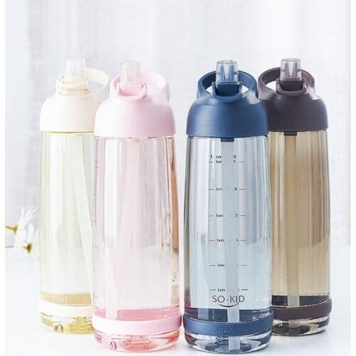 1000ml Water Bottle With Straw Portable Sports Shaker Gym Bottles My Drink Cute Water Bottle Kids Baby Waterbottle Drinkware