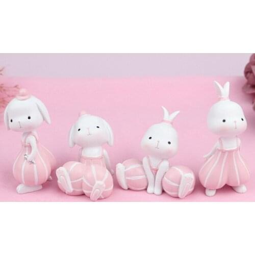 Cartoon Bunny Car Interior Decorations Baking Decorations Home Living Room Desktop Small Ornaments Car Decoration Accessories