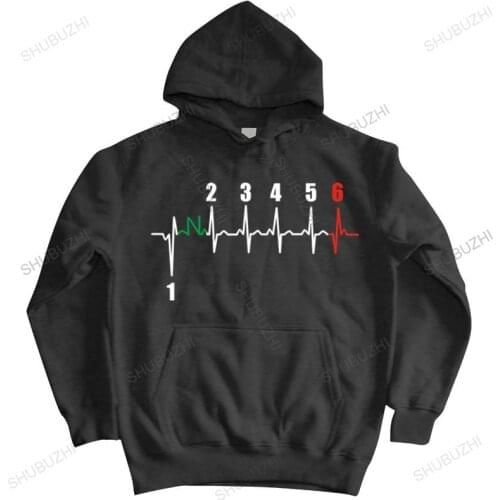 Cotton sweatshirt male hoodies Motorcycle Heartbeat Gear hoodies Biker Lover Gift shubuzhi men autumn winter zipper