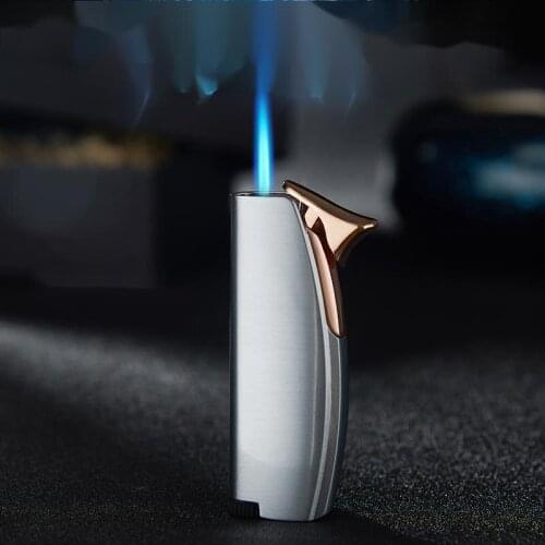Creative Arc Windproof Blue Flame Direct Gas Lighter Creative Gift Lighter